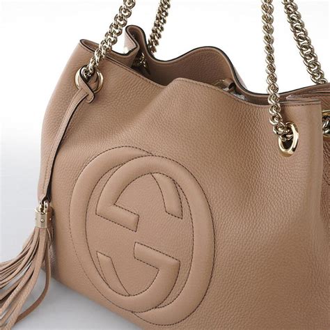 gucci soho chain md tote camellia|Designer Chain Shoulder Bags .